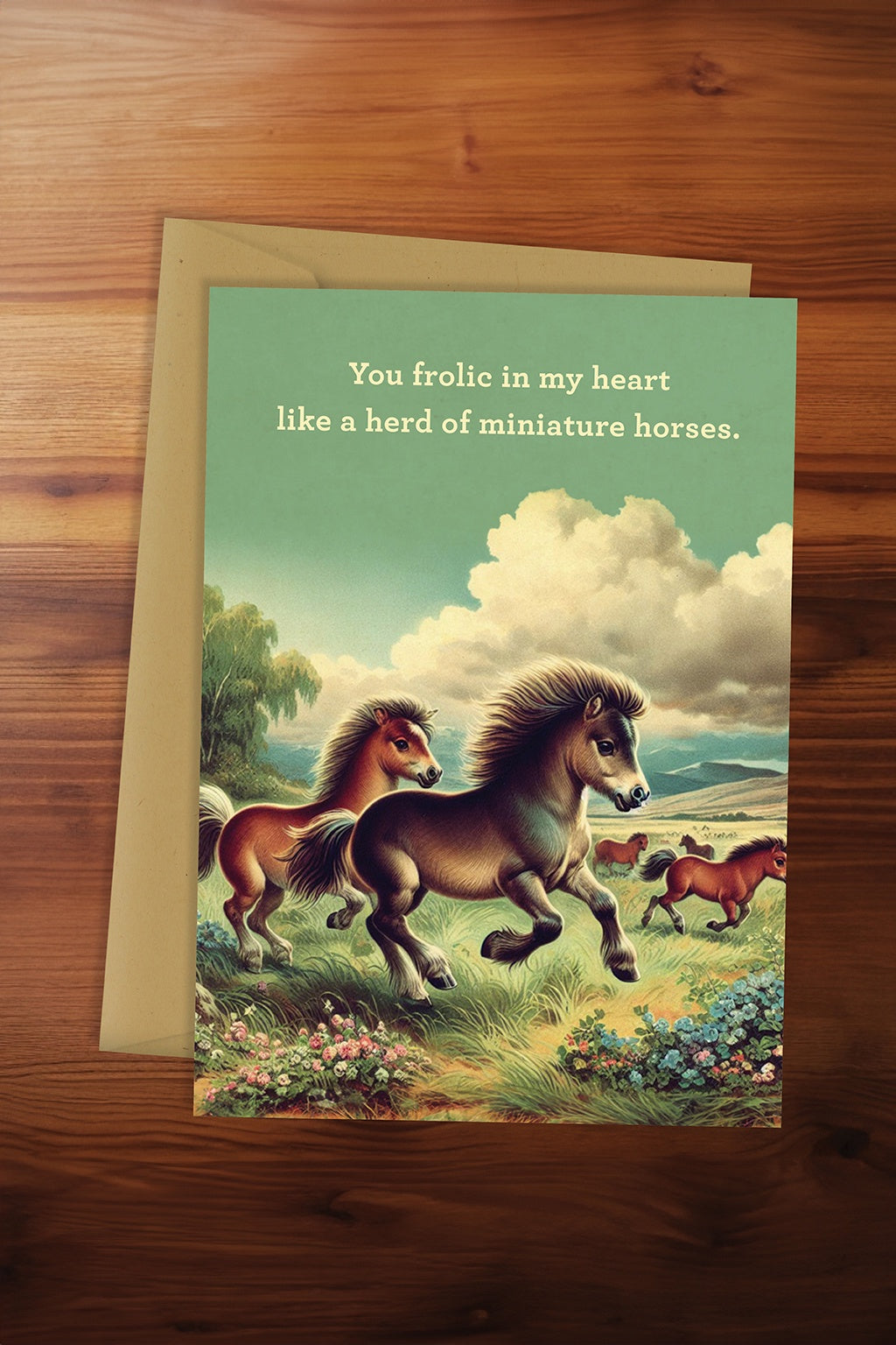 Minature Horses Card