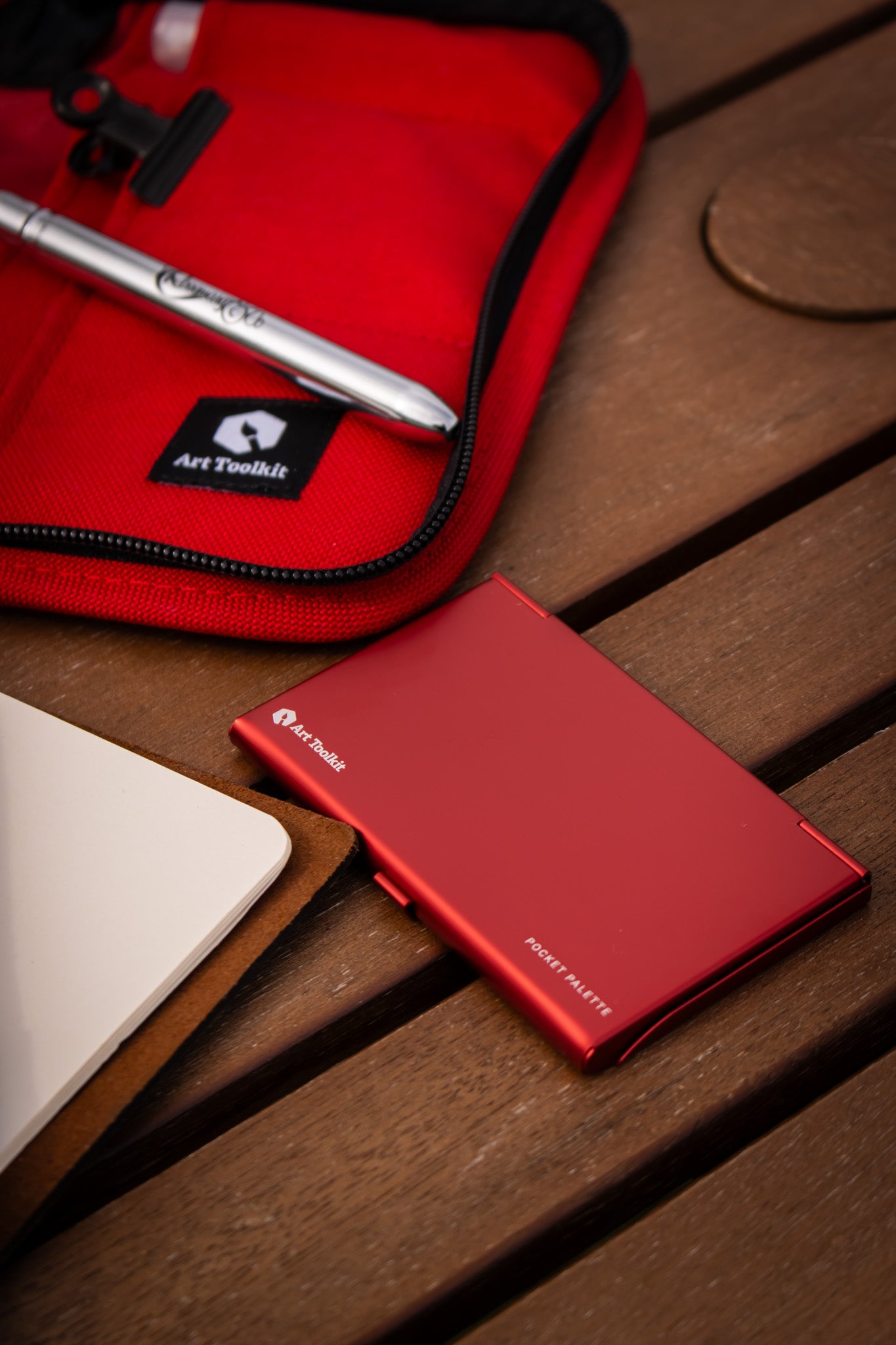 Watercolour Palette - Pocket Red