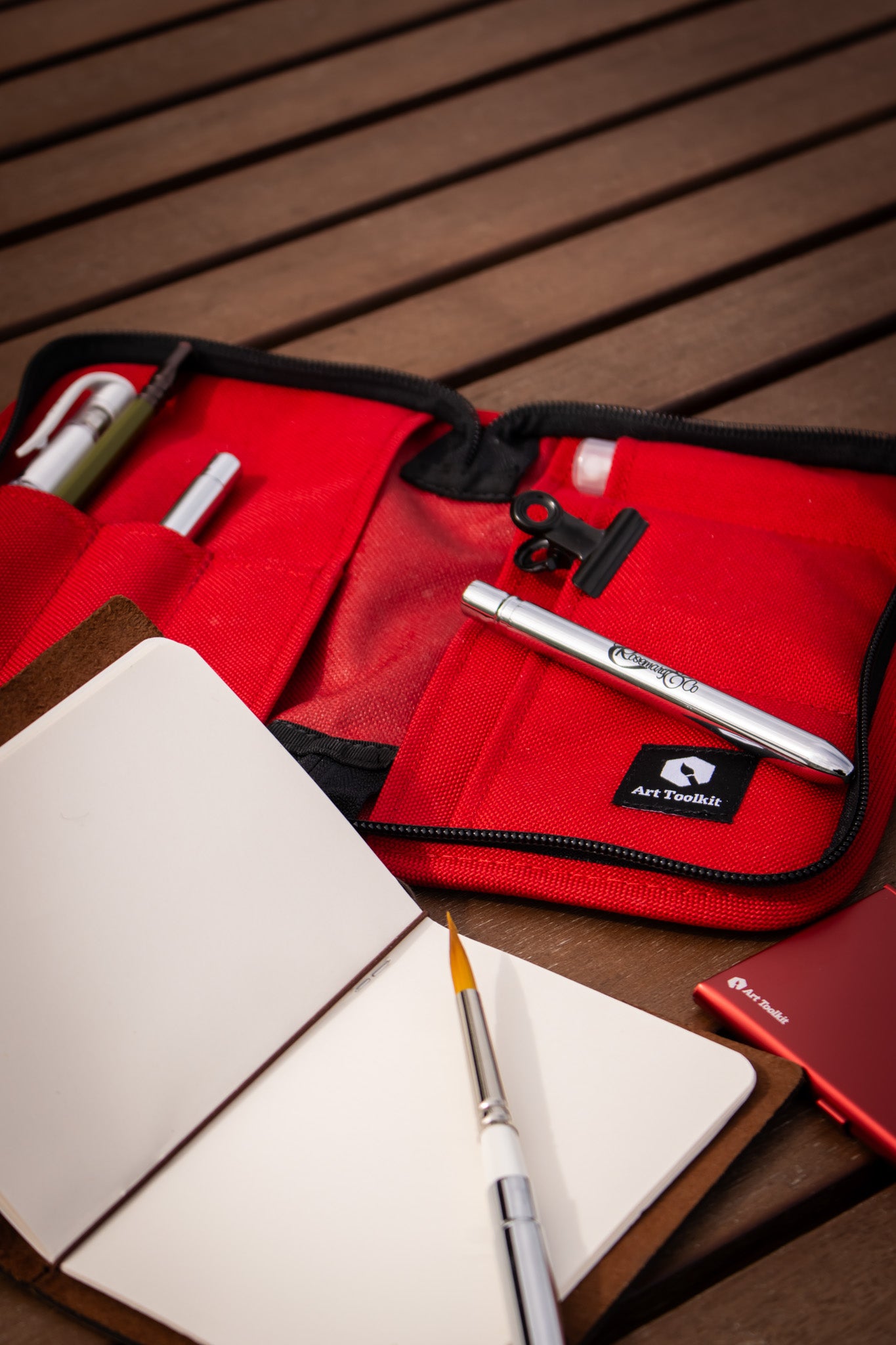 Art Toolkit Zip Case - Red