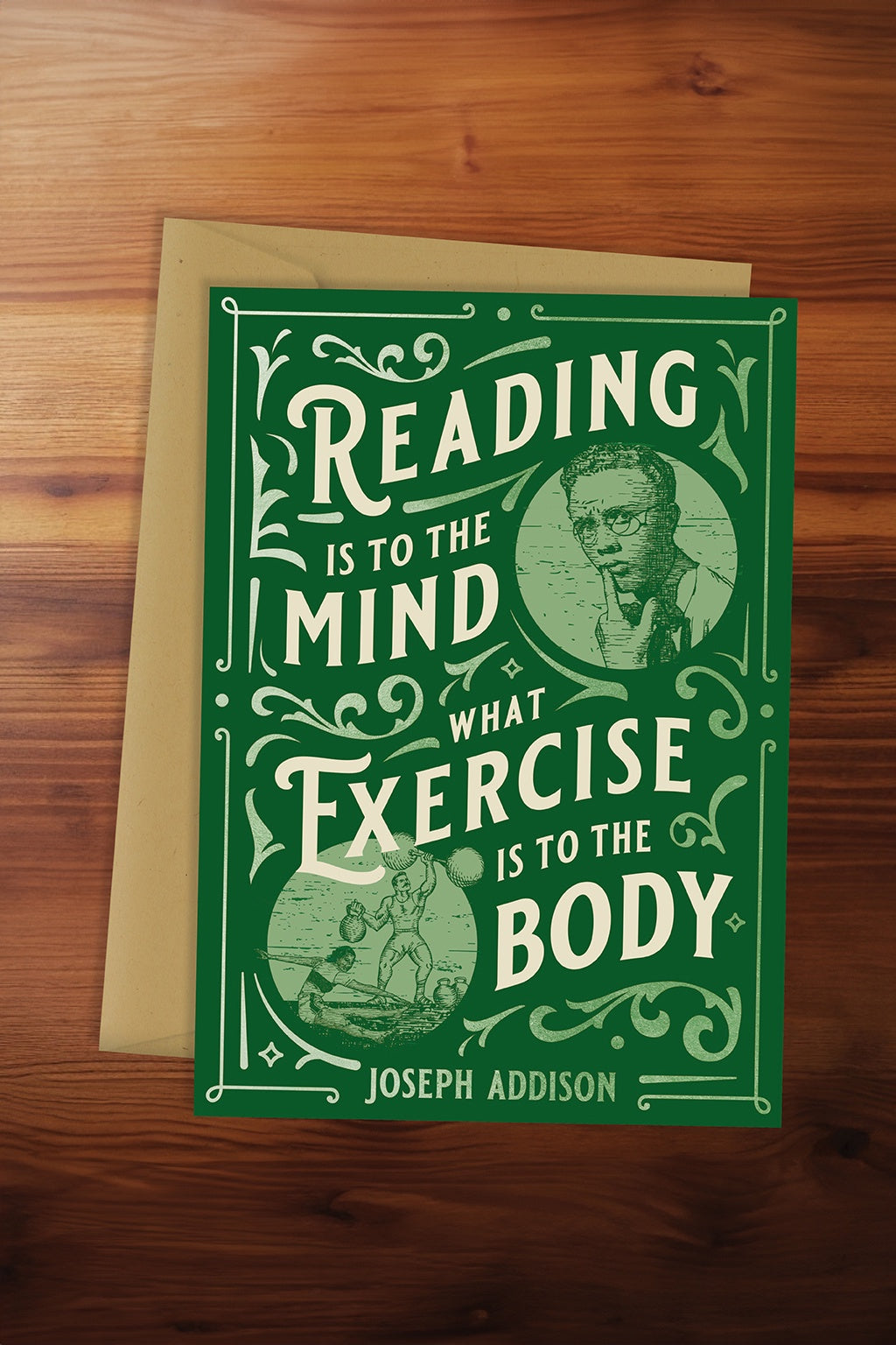 Exercise is to the Mind Card