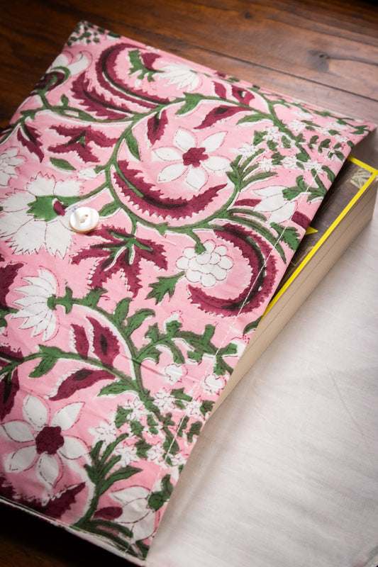 Book Envelope - Pink Vine