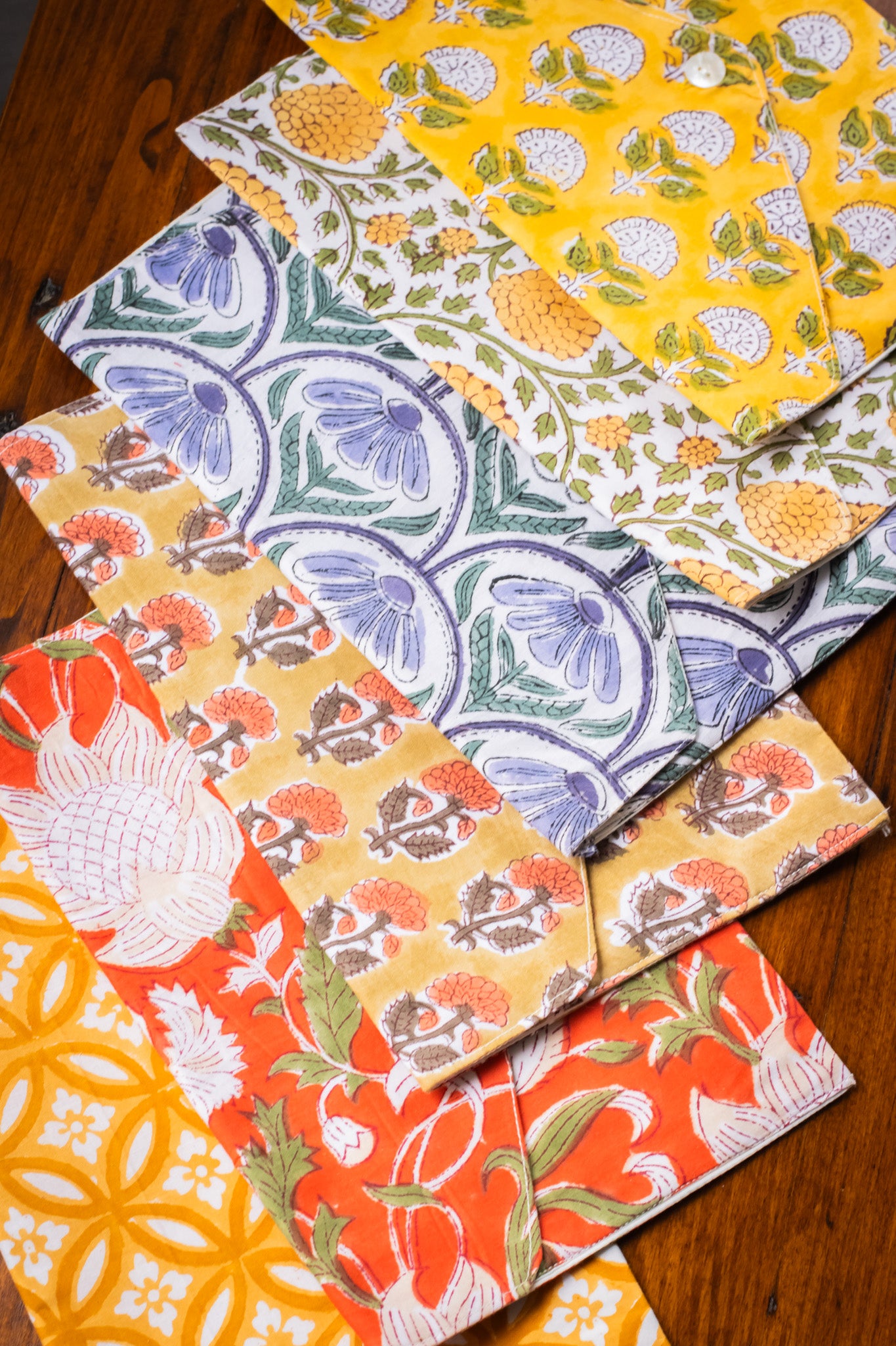 Book Envelope - Vintage Saffron