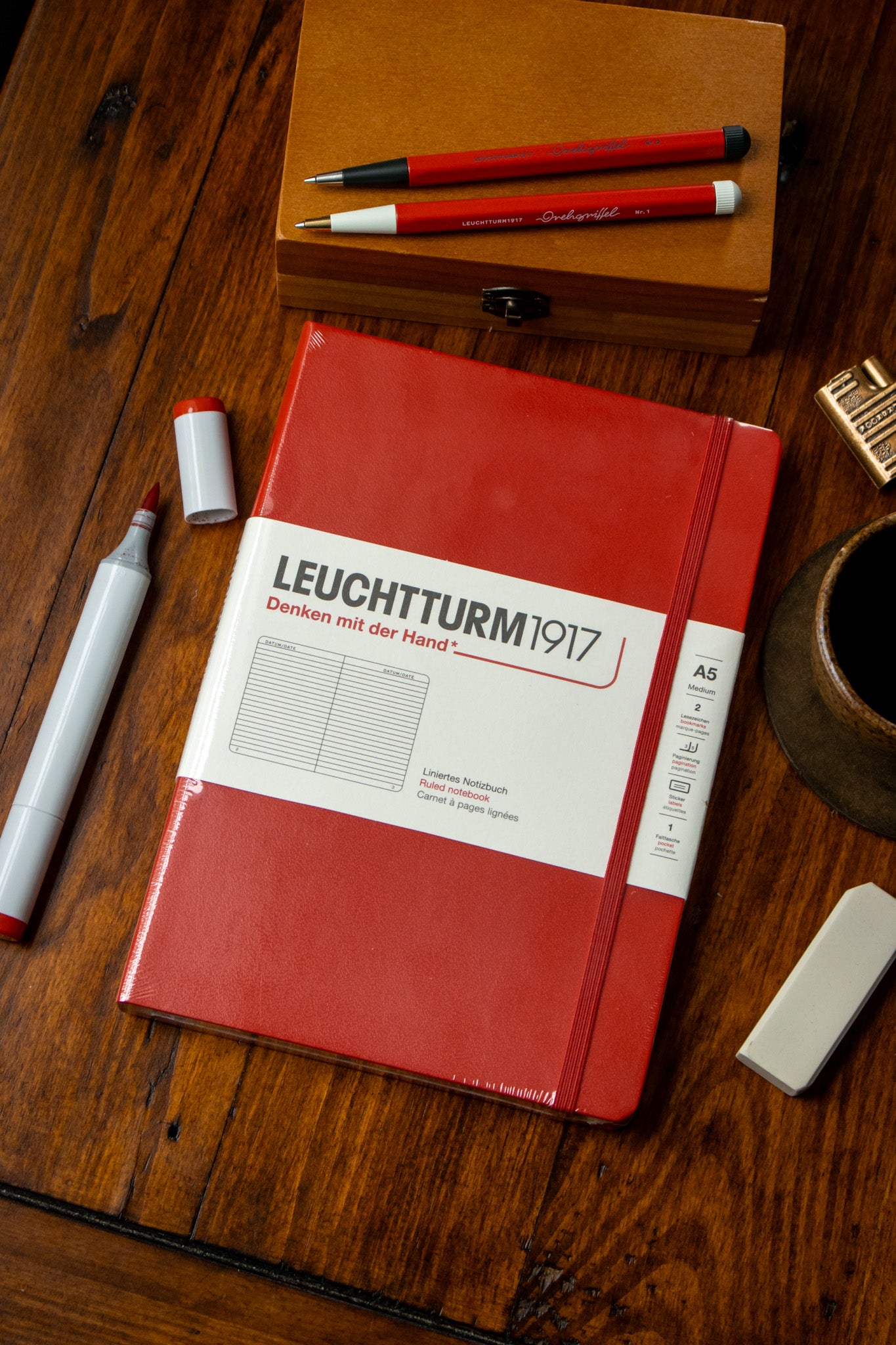 A5 Hard - Cherry Ruled