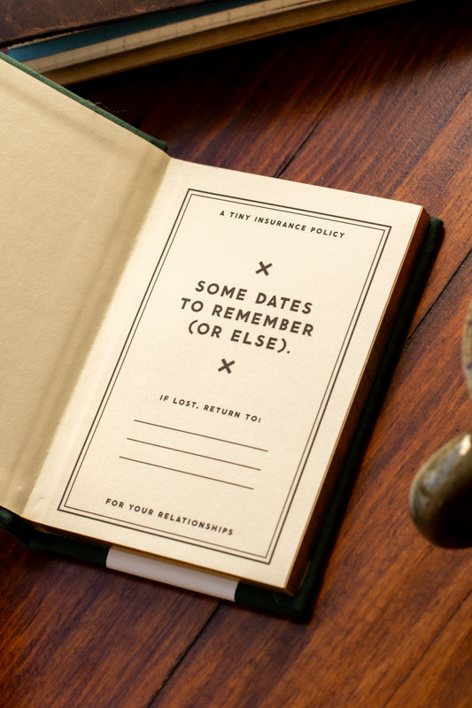 Dates People Get Mad If I Forget Tiny Diary