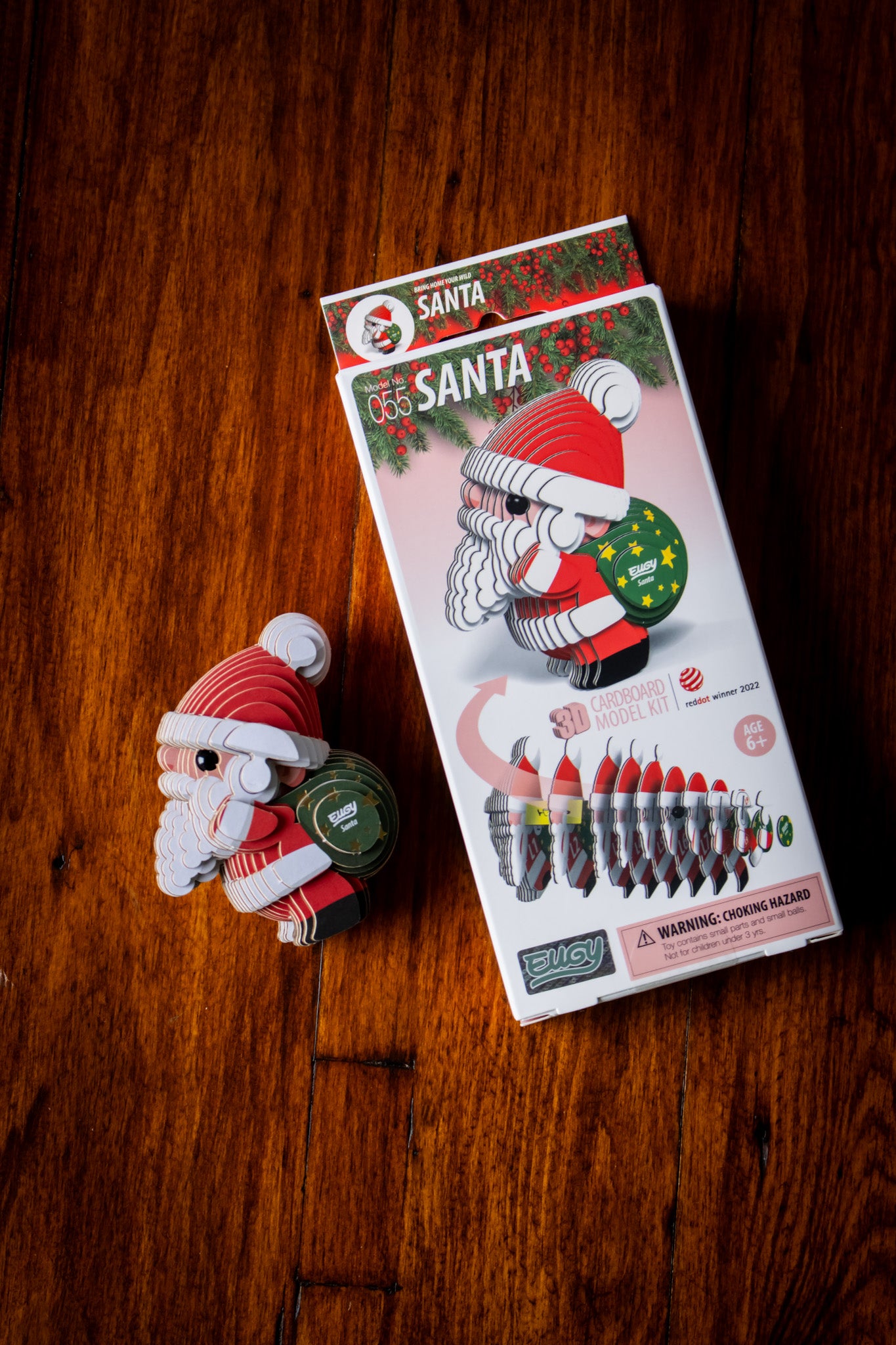 Eco-Friendly Cardboard Puzzle - Santa