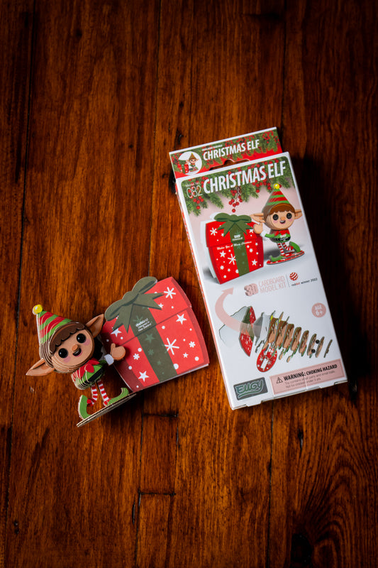 Eco-Friendly Cardboard Puzzle - Christmas Elf