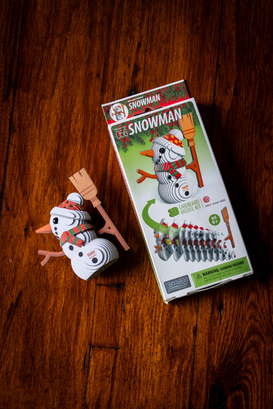 Eco-Friendly Cardboard Puzzle - Snowman