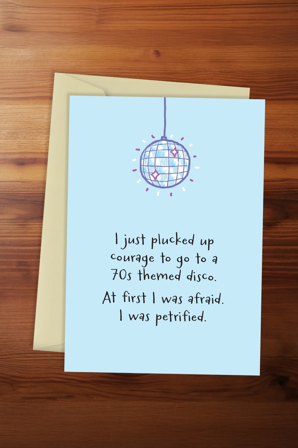 70s Themed Disco Card