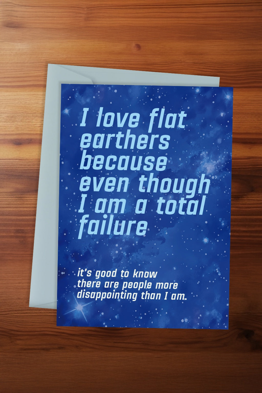Flat Earthers Card