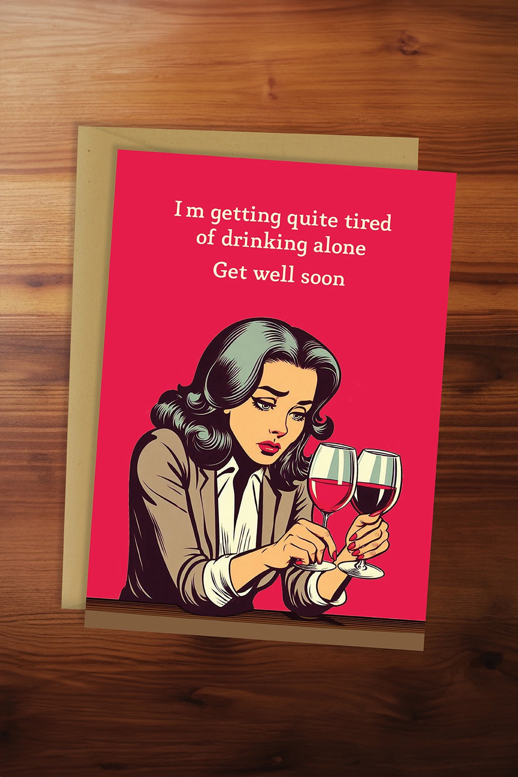 Drinking Alone Card