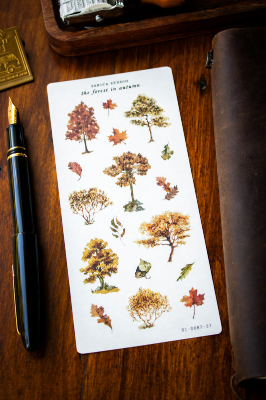 The Forest in Autumn Stickers