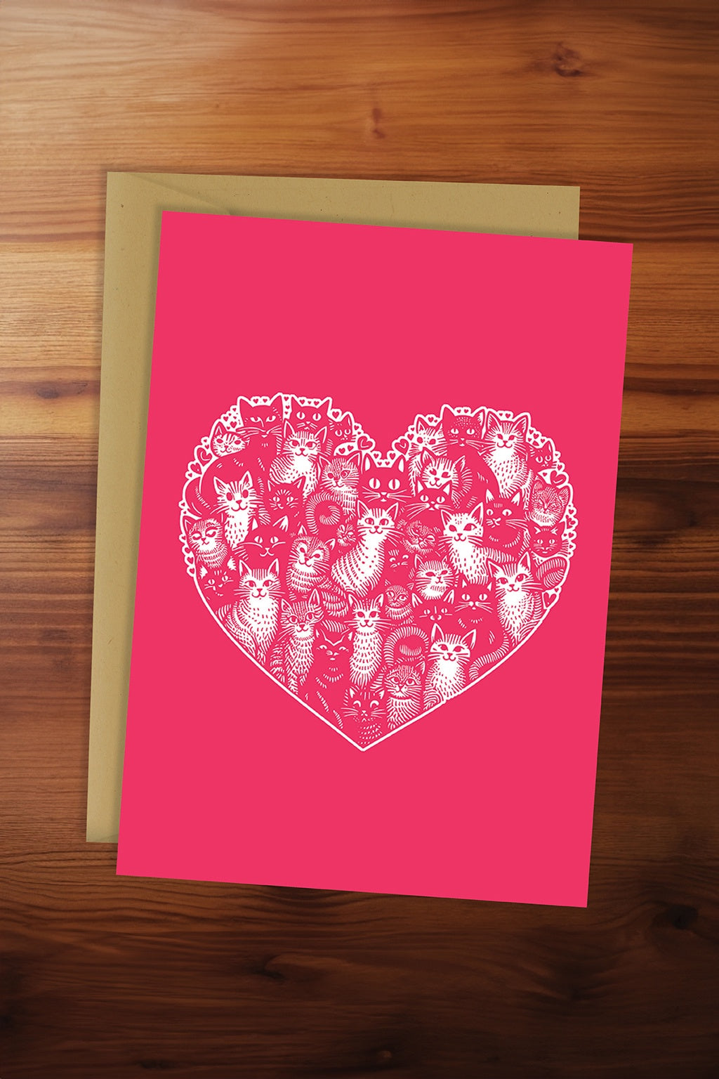 Love Cats - Heart Card