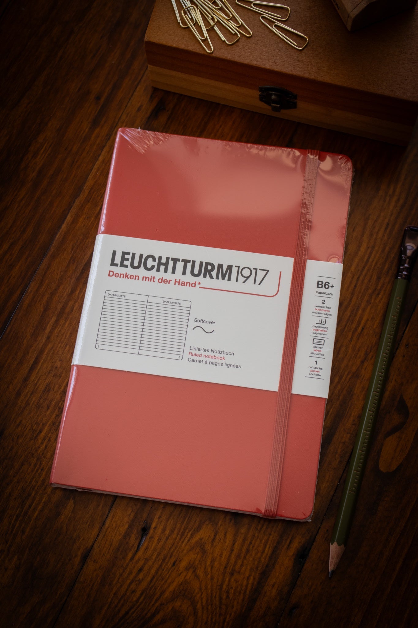 B6 Softcover - Fox Red Ruled