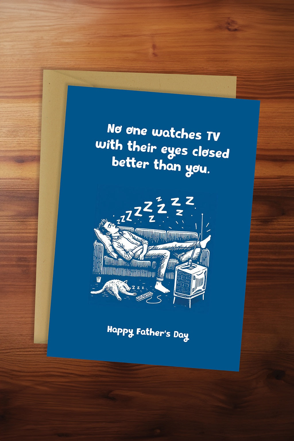 Eyes Closed Dad Card