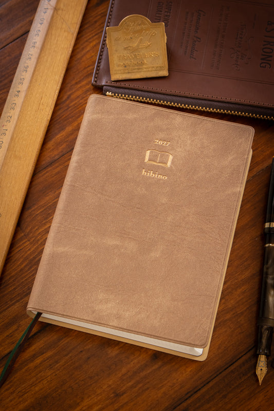 2027 Diary Hibino - A6 Camel