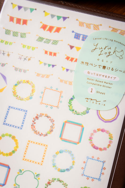 Yuru Log Sticker Sheet - Decorations
