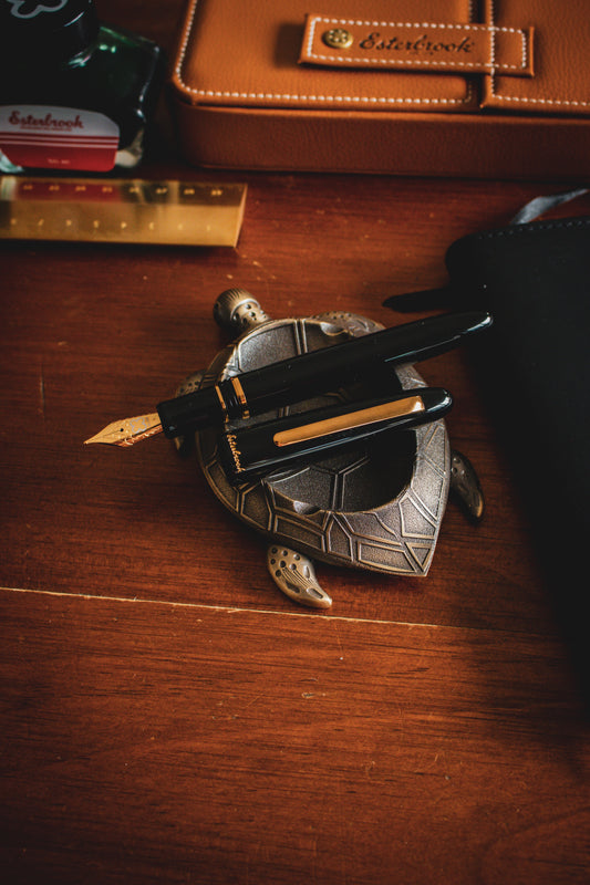 Estie Ebony - Gold Trim