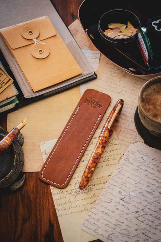 Leather Pen Sleeve: Classic Tan