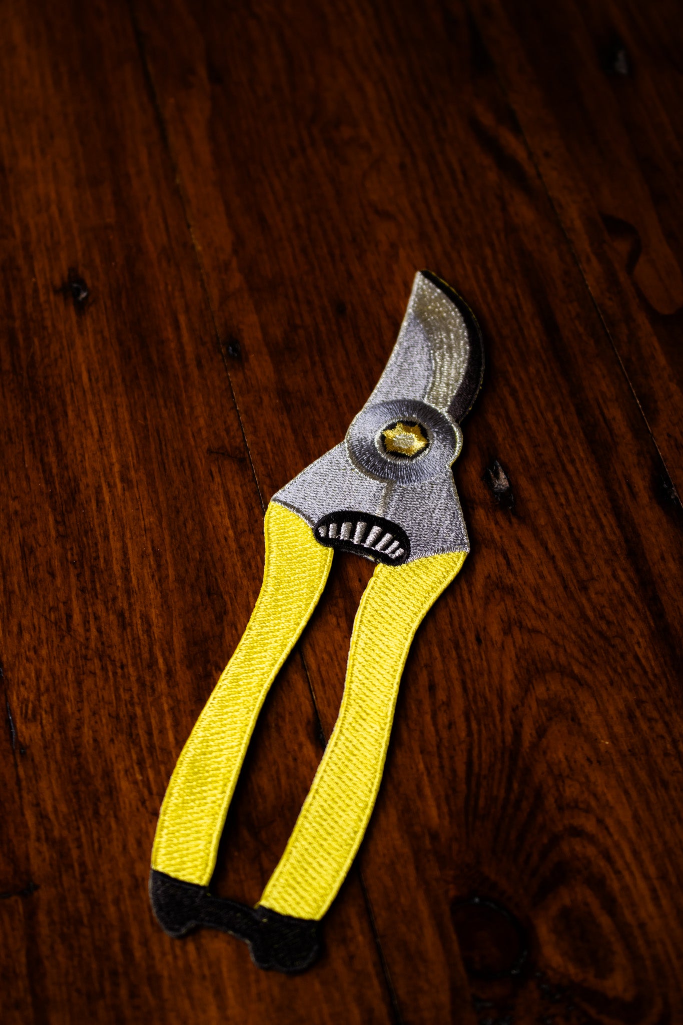 Embroidered Bookmark - Secateurs