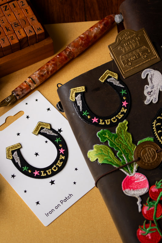 Iron on Embroidered Patch - Horse Shoe