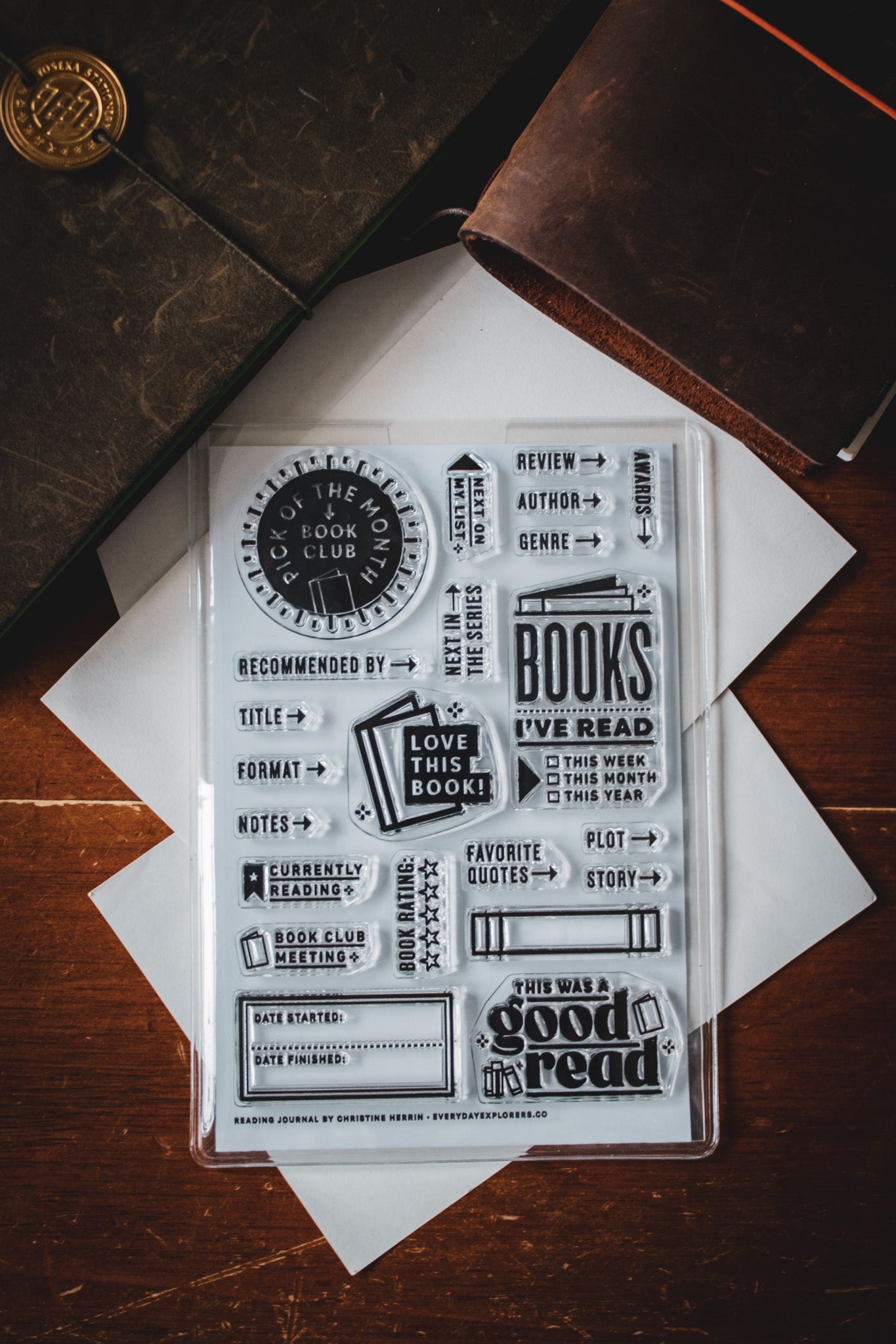 Reading Journal - Clear Stamp Set