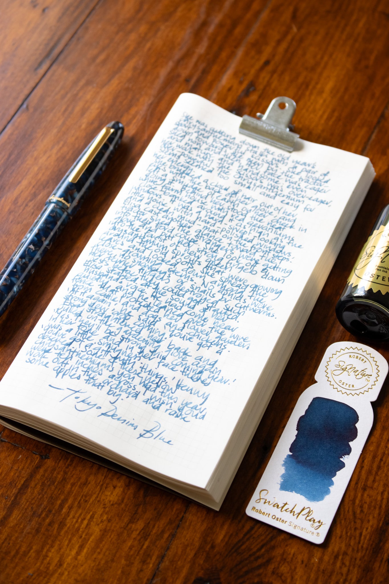 Fountain Pen Ink: Tokyo Blue Denim