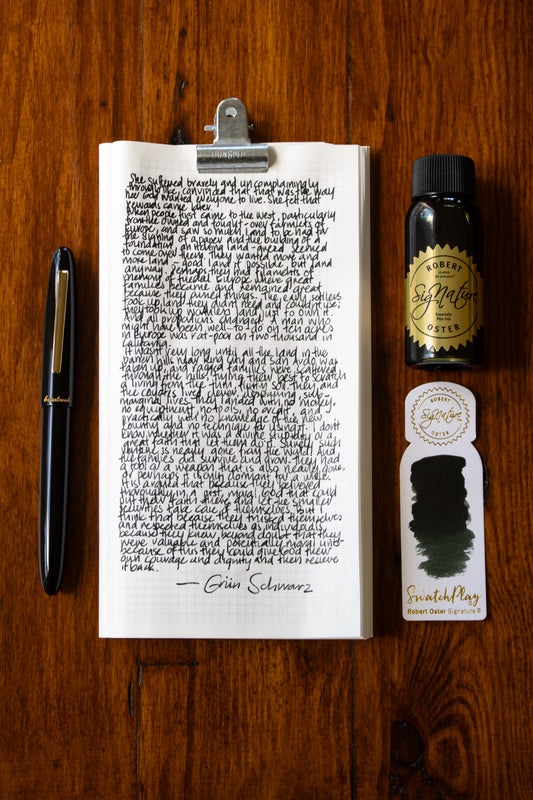 Fountain Pen Ink: Grün-Schwarz