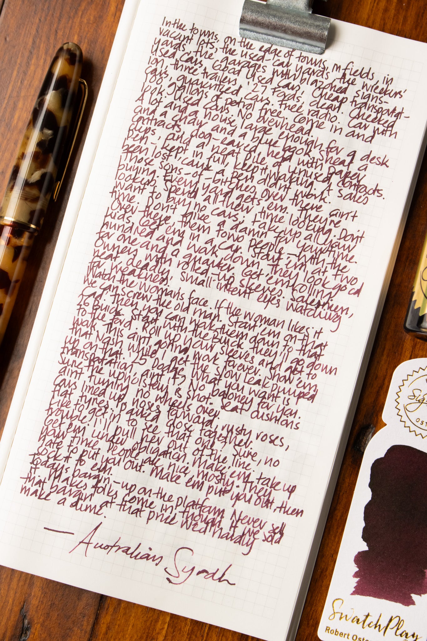 Fountain Pen Ink: Syrah