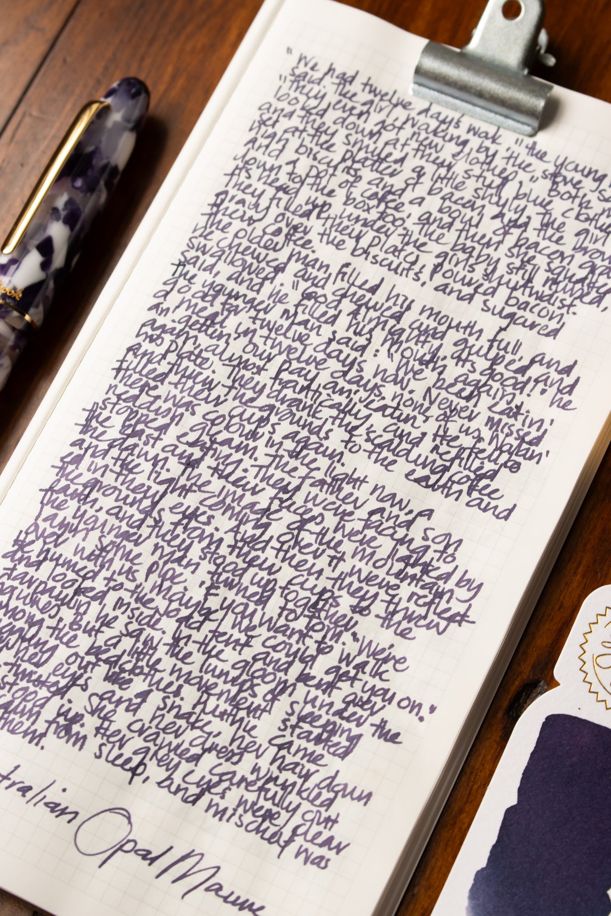 Fountain Pen Ink: Opal Mauve