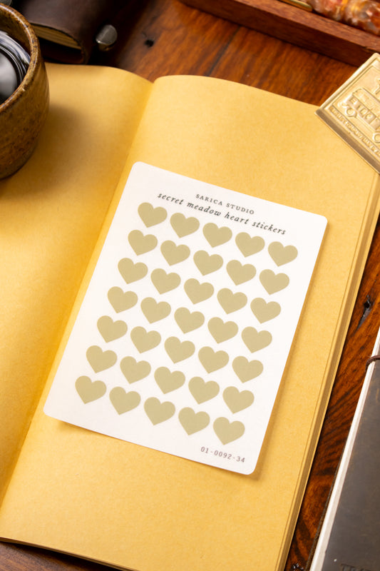 Secret Meadow Heart Stickers