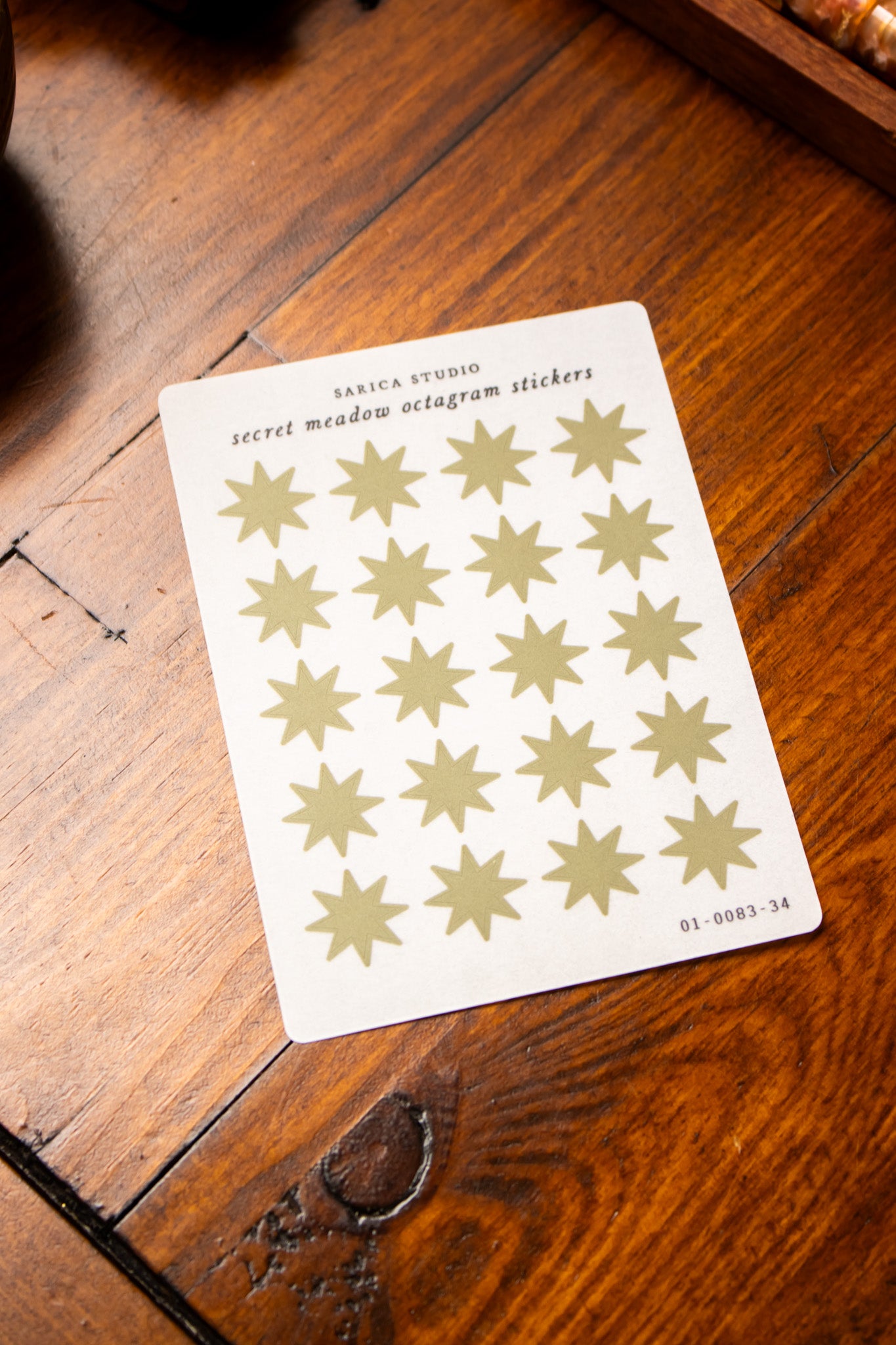 Secret Meadow Octagram Stickers