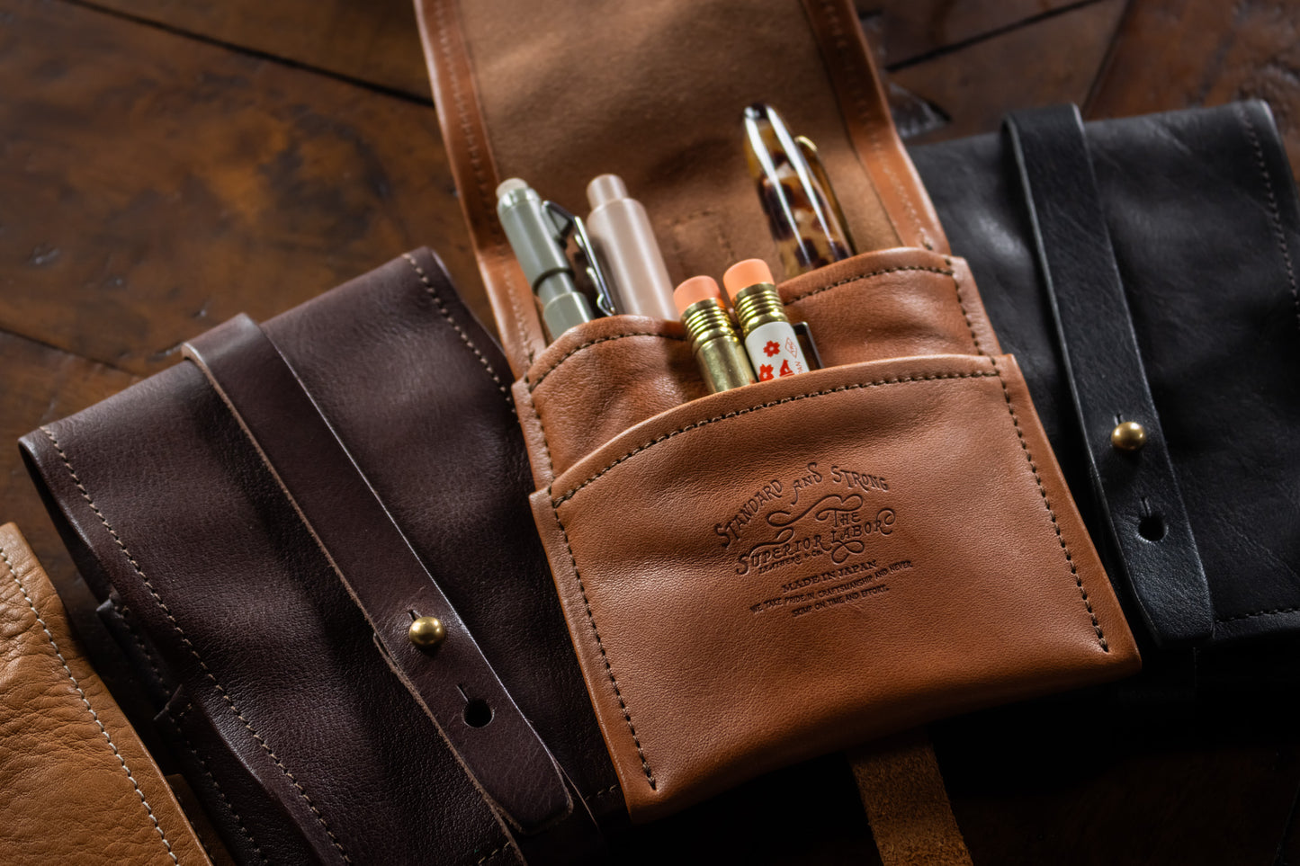 Leather Tool Holder - Tan/Light Brown