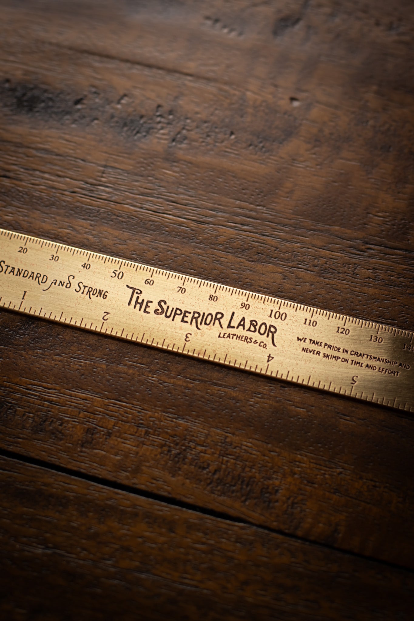 15cm Solid Brass Ruler