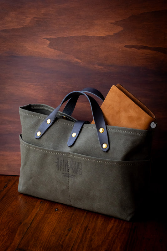 Paraffin Canvas Mini Bag - Khaki