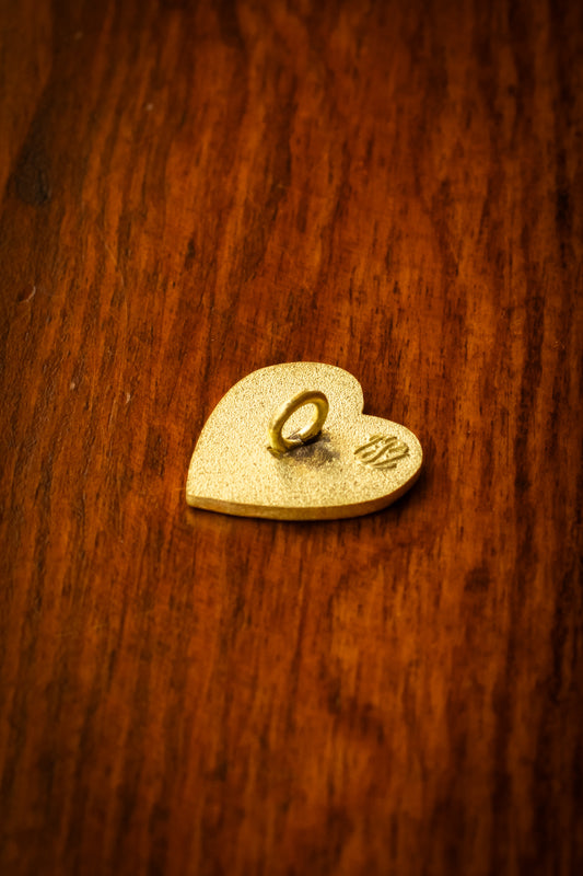 Brass Heart Logo Concho - Chocolate