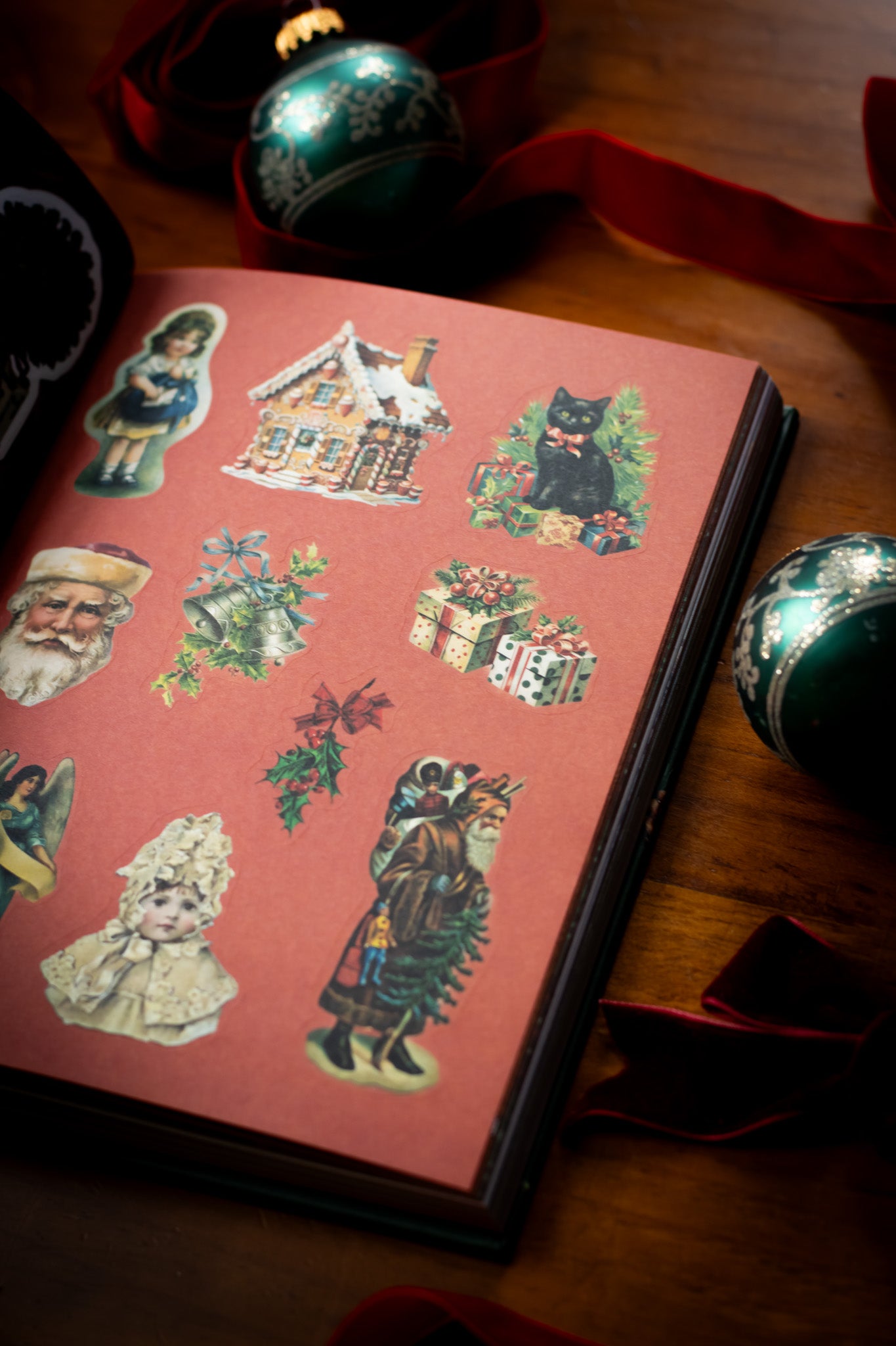 Vintage Victorian Christmas Sticker