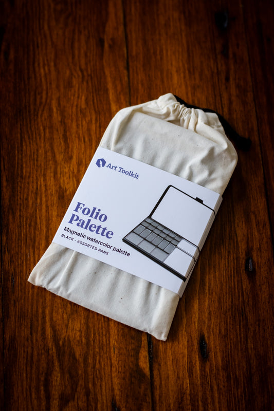 Watercolour Palette - Folio Black