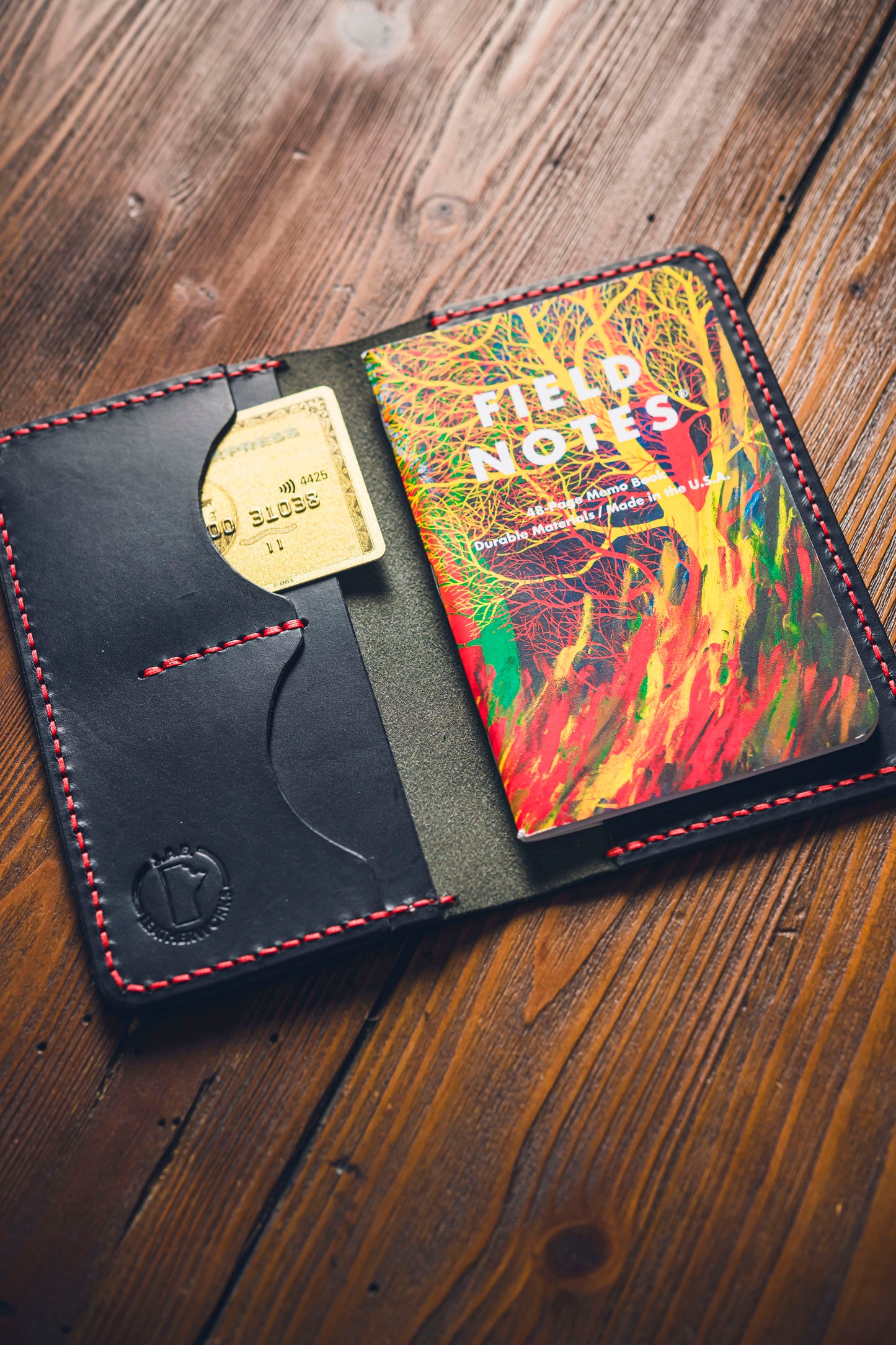Black Leather Field Notes Cover