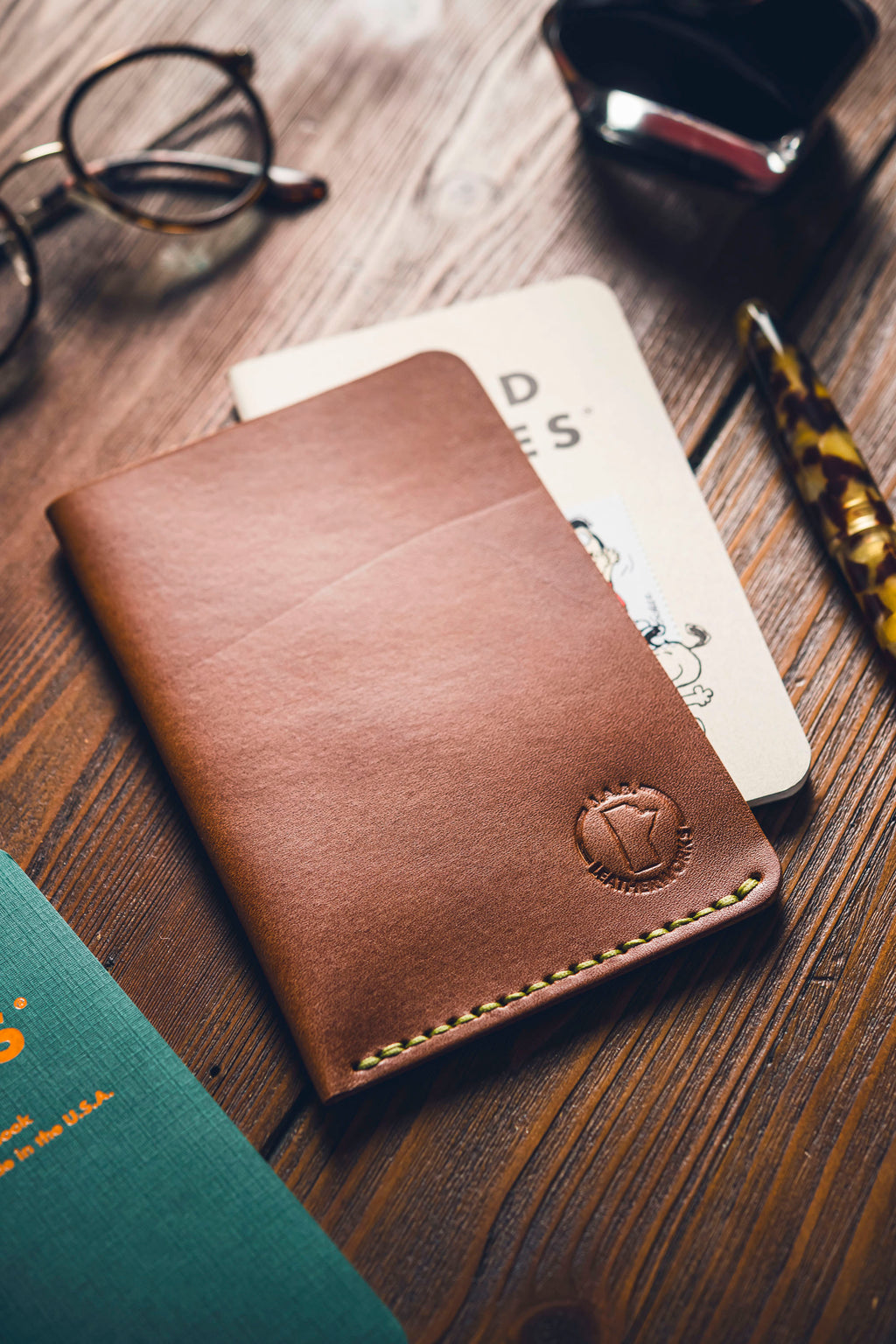 Brown Field Notes Sheath