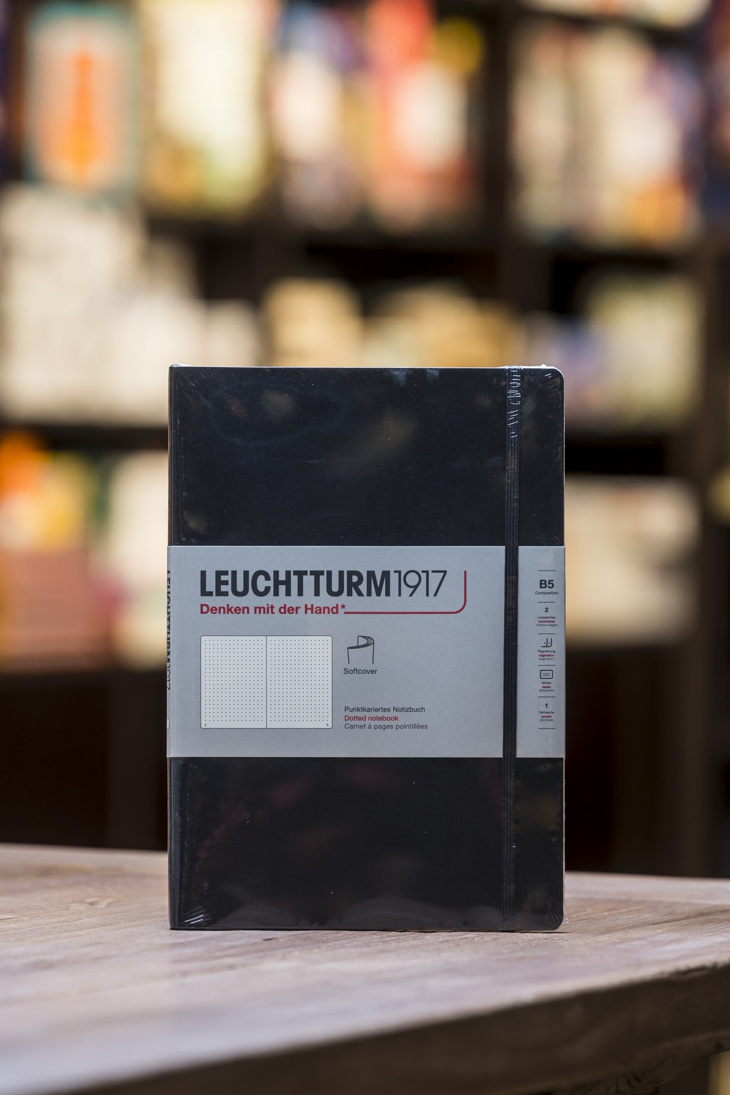 B5 Softcover - Black Dotted
