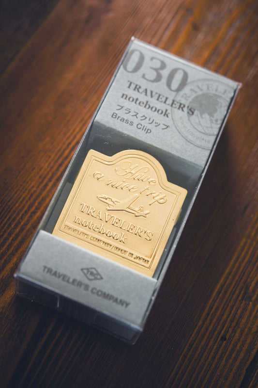 TRAVELER'S Notebook Brass Clip - Airplane