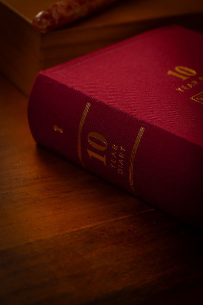 10 Year Diary - Red