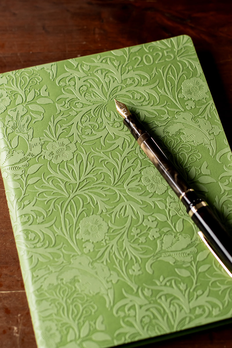 William Morris Seaweed 2025 Vegan Leather Diary