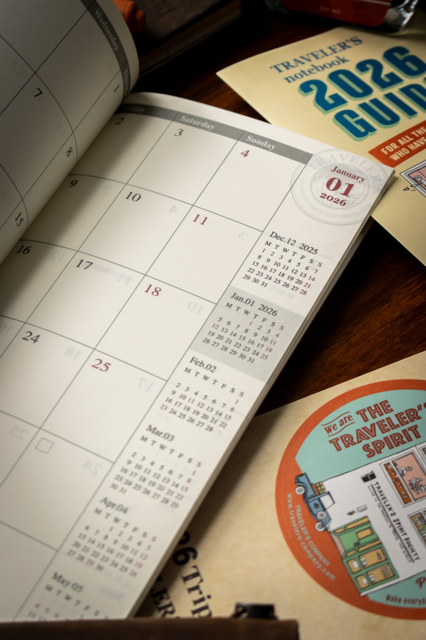 TRAVELER'S 2026 Refill Monthly