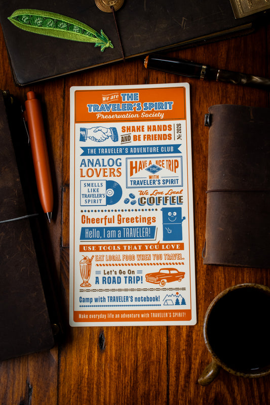 TRAVELER'S 2026 Plastic Sheet (Regular)