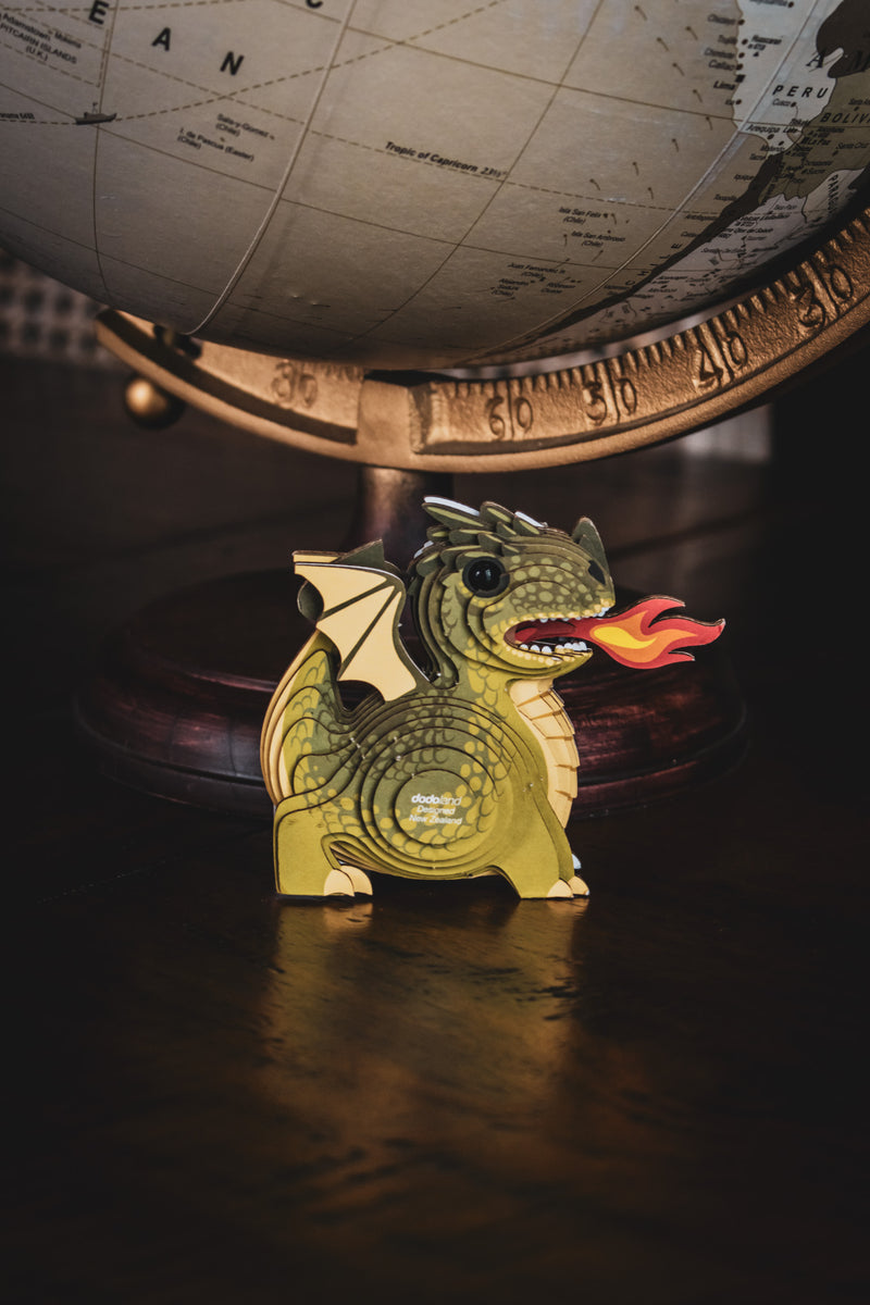 Eco-Friendly Cardboard Puzzle - Dragon