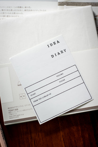 MD Notebook Cotton - A5 Square, Blank