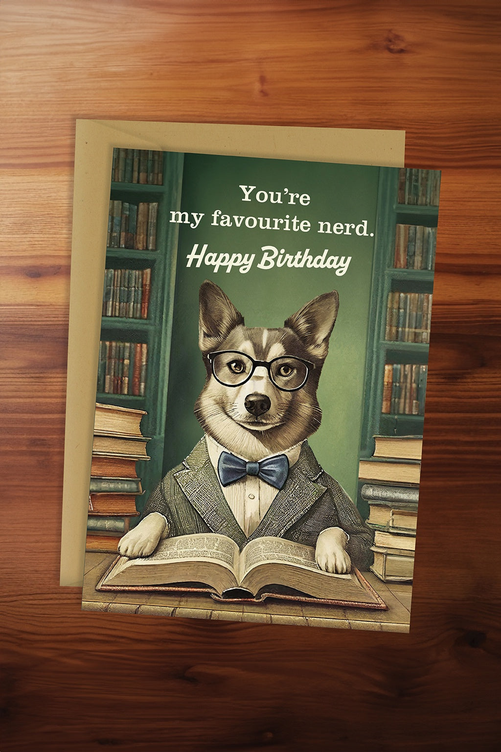 Favourite Nerd Dog Card