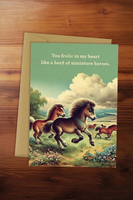 Minature Horses Card