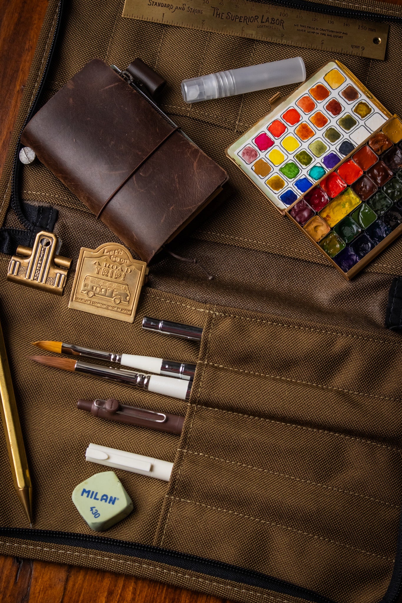 Art Toolkit Zip Case - A5 Umber